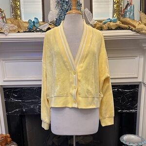 “JoyLab” Soft Yellow Cardigan